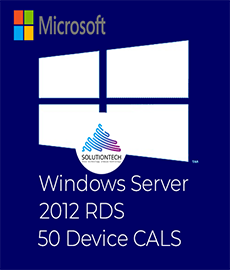 Windows Server 2012 RDS 50 Users & 50 Devices CALS Full Pack