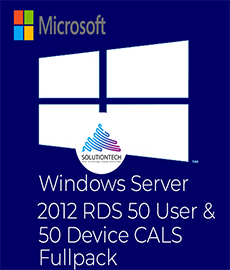 Windows Server 2012 RDS 50 Users & 50 Devices CALS Full Pack